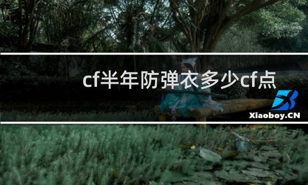 cf半年防弹衣多少cf点