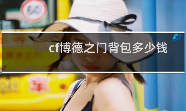 cf博德之门背包多少钱