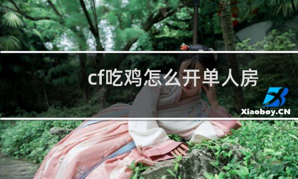 cf吃鸡怎么开单人房