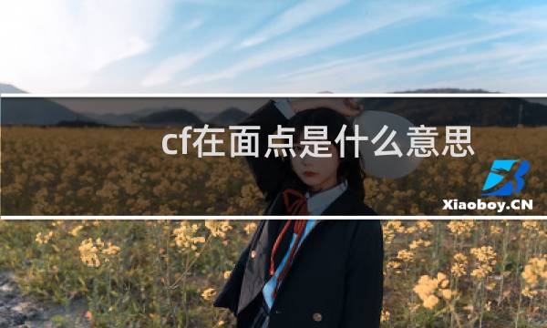 cf在面点是什么意思