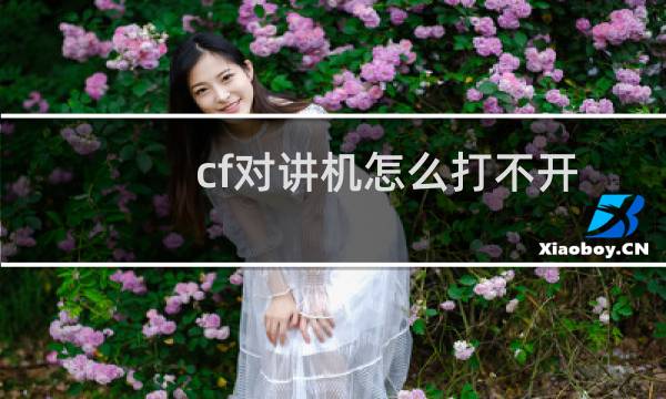 cf对讲机怎么打不开