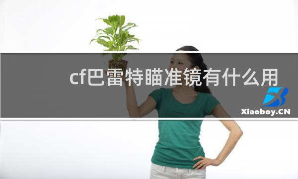 cf巴雷特瞄准镜有什么用