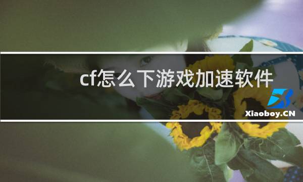 cf怎么下游戏加速软件