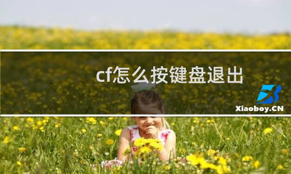 cf怎么按键盘退出