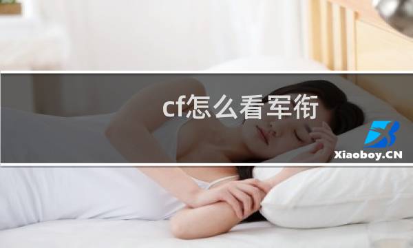 cf怎么看军衔