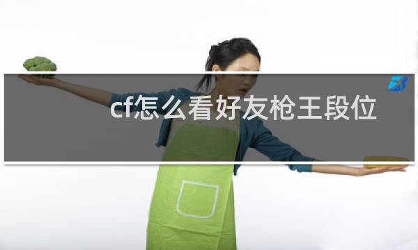 cf怎么看好友枪王段位