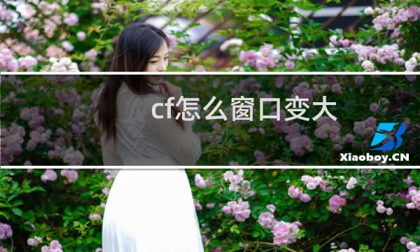 cf怎么窗口变大