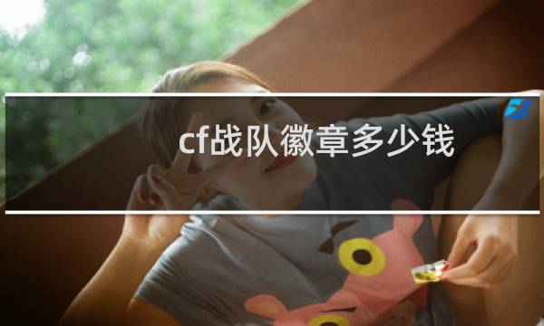 cf战队徽章多少钱