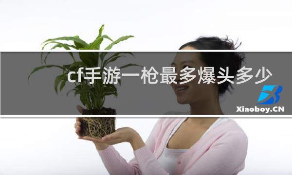 cf手游一枪最多爆头多少