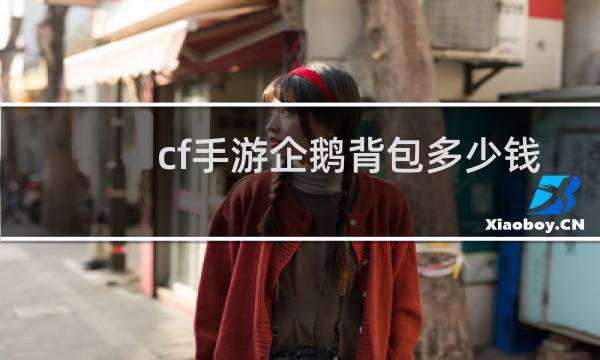 cf手游企鹅背包多少钱