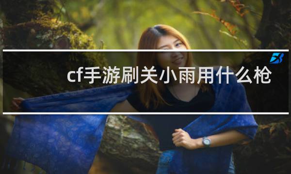 cf手游刷关小雨用什么枪