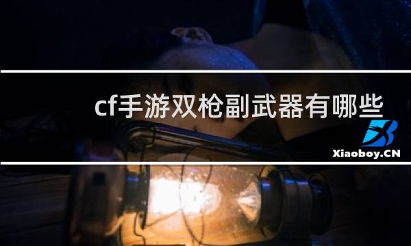 cf手游双枪副武器有哪些