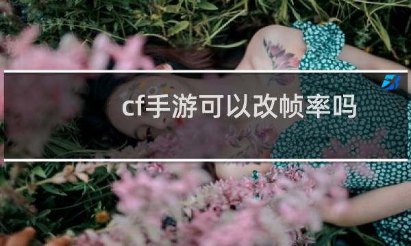 cf手游可以改帧率吗