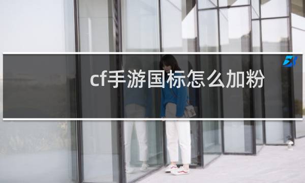 cf手游国标怎么加粉