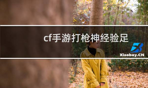 cf手游打枪神经验足
