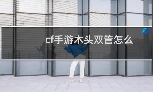 cf手游木头双管怎么