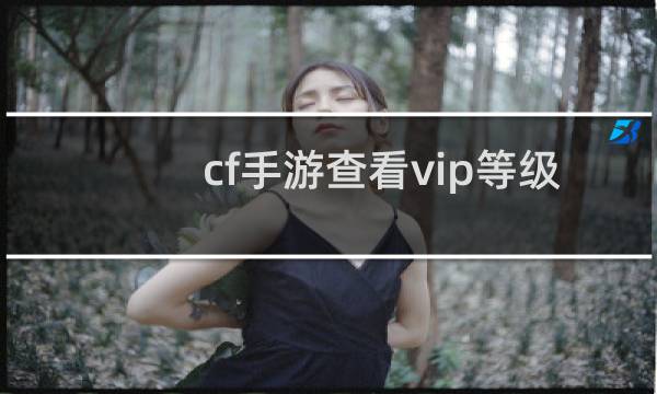 cf手游查看vip等级