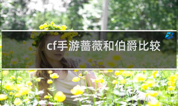 cf手游蔷薇和伯爵比较