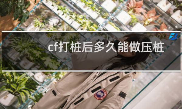 cf打桩后多久能做压桩