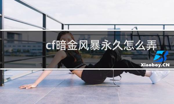 cf暗金风暴永久怎么弄