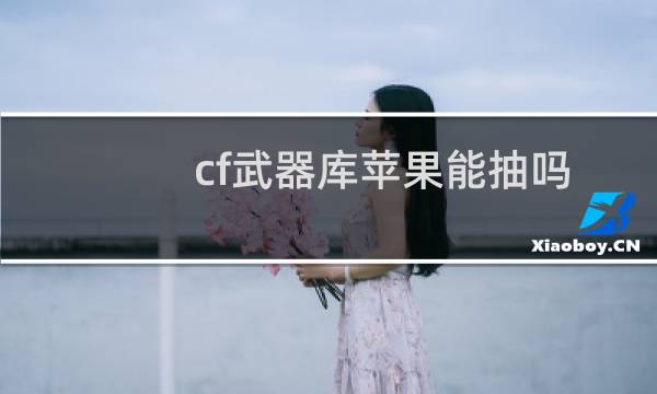 cf武器库苹果能抽吗