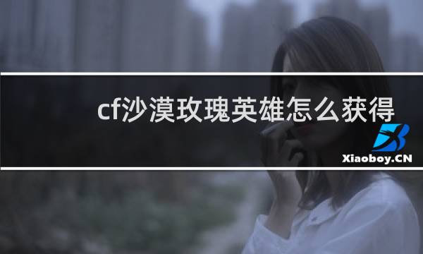 cf沙漠玫瑰英雄怎么获得
