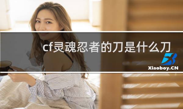 cf灵魂忍者的刀是什么刀
