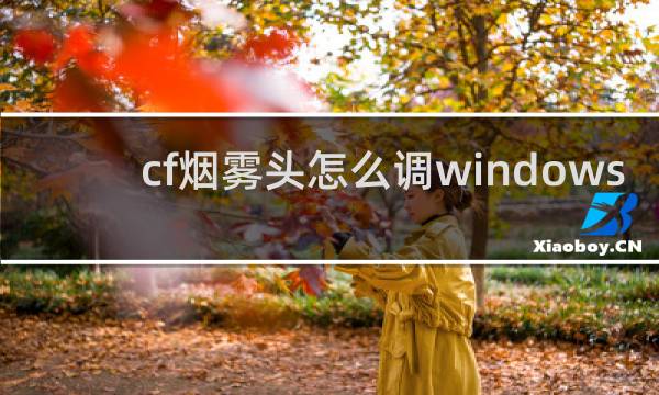 cf烟雾头怎么调windows