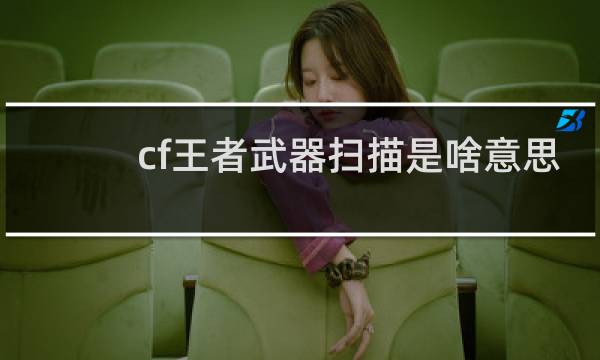 cf王者武器扫描是啥意思