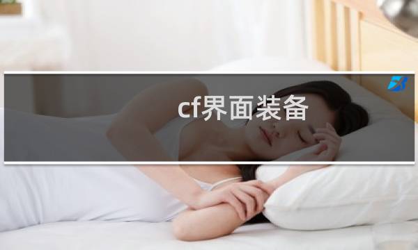 cf界面装备