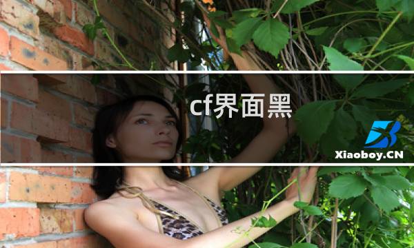 cf界面黑