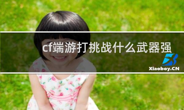 cf端游打挑战什么武器强