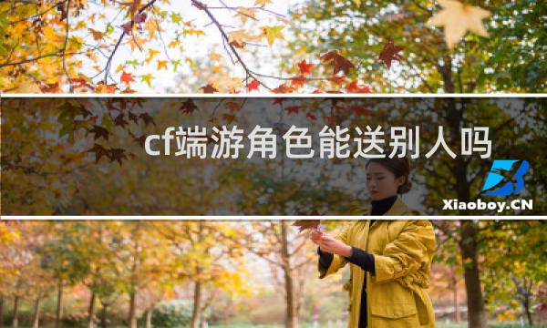 cf端游角色能送别人吗