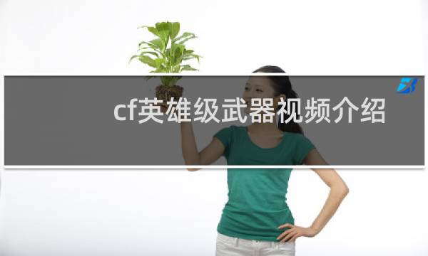 cf英雄级武器视频介绍