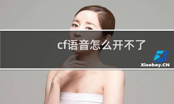 cf语音怎么开不了