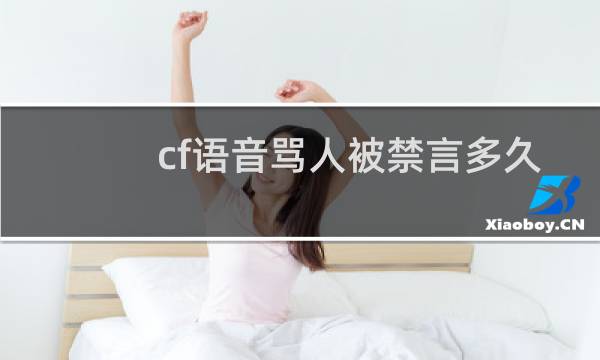 cf语音骂人被禁言多久