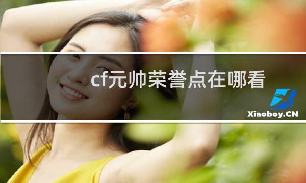 cf元帅荣誉点在哪看（cf元帅荣誉点在哪看）图片