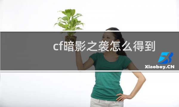 cf暗影之袭怎么得到图片