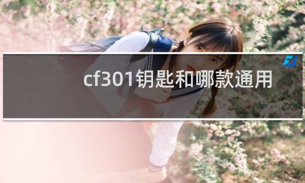 cf301钥匙和哪款通用