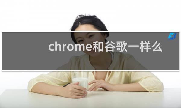 chrome和谷歌一样么