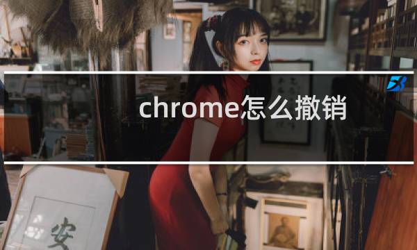 chrome怎么撤销
