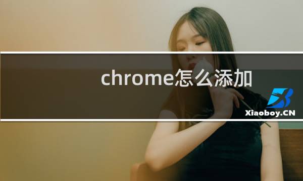 chrome怎么添加