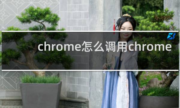 chrome怎么调用chrome api