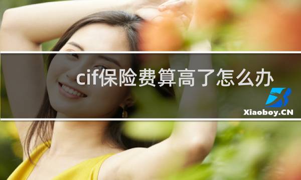 cif保险费算高了怎么办