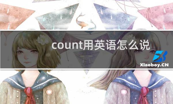 count用英语怎么说