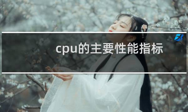 cpu的主要性能指标包括（cpu的主要性能指标）图片