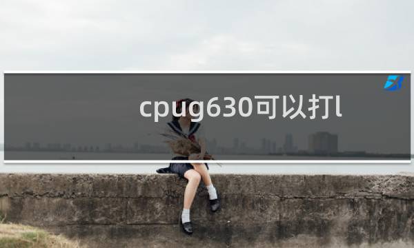 cpug630可以打lol吗图片