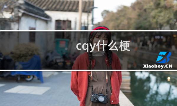 cqy什么梗