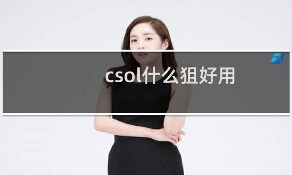 csol什么狙好用