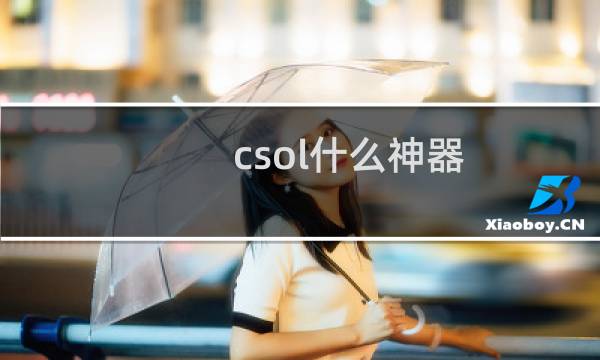 csol什么神器
